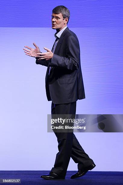 Thorsten Heins, chief executive officer of BlackBerry, speaks during the launch of the BlackBerry Z10 smartphone in Sydney, Australia, on Monday,...