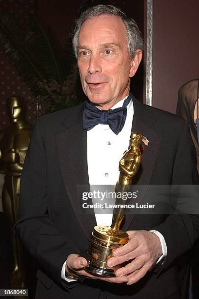 New York City Mayor Michael Bloomberg arrive at the official Academy of Motion Picture Arts & Sciences Oscar Night Viewing Party at Le Cirque 2000...