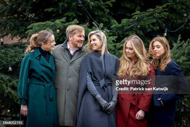 Princess Ariane of The Netherlands, King Willem-Alexander of The Netherlands, Queen Maxima of The Netherlands, Princess Amalia of The Netherlands and...