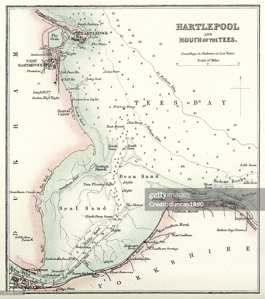 Hartlepool Postcode Map Map Of Hartlepool High-Res Vector Graphic - Getty Images