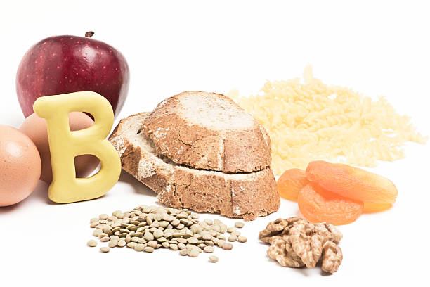 different items that contain vitamin b - boron foods stock pictures, royalty-free photos & images