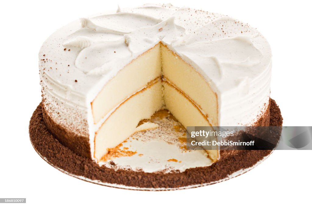 White Cake Slice Missing