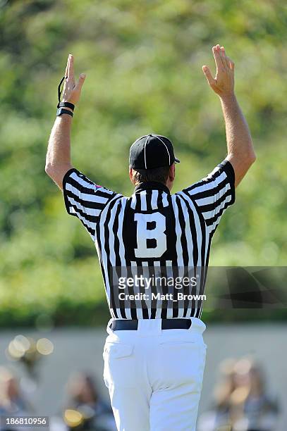 football and referee - touchdown stock pictures, royalty-free photos & images