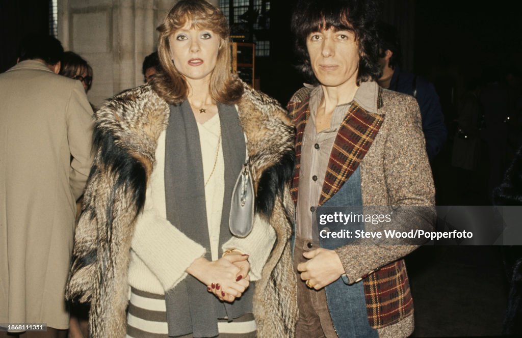 Rolling Stones Guitarist Bill Wyman With His Wife Astrid