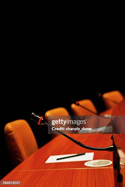 xxl round conference table - shareholders meeting stock pictures, royalty-free photos & images