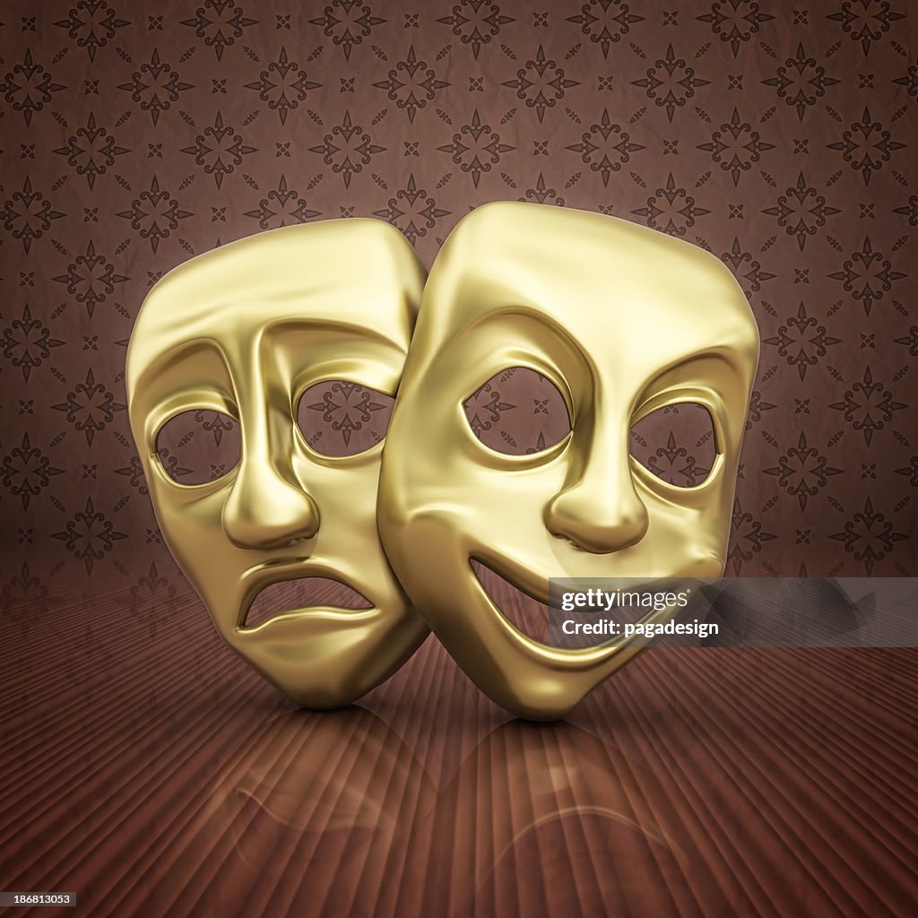 Gold Mask Unity Gold Acting Masks