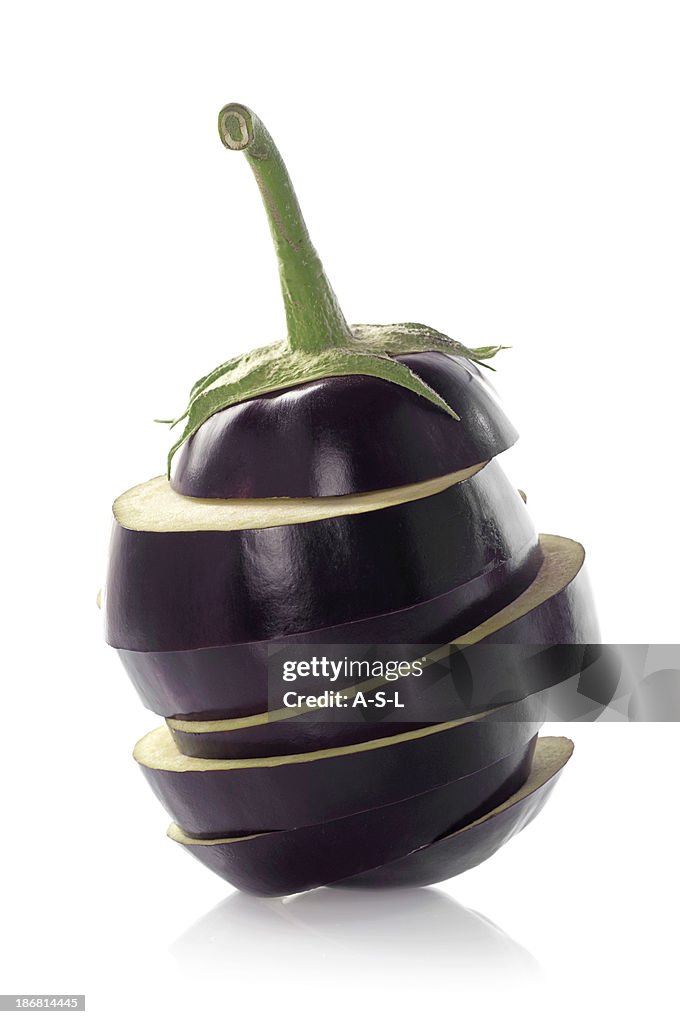 Aubergine-Scheiben