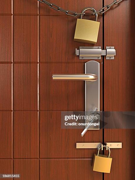 security measure - lock stockfoto's en -beelden