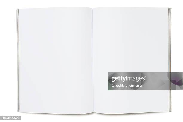 blank page of magazine - picture magazine stockfoto's en -beelden