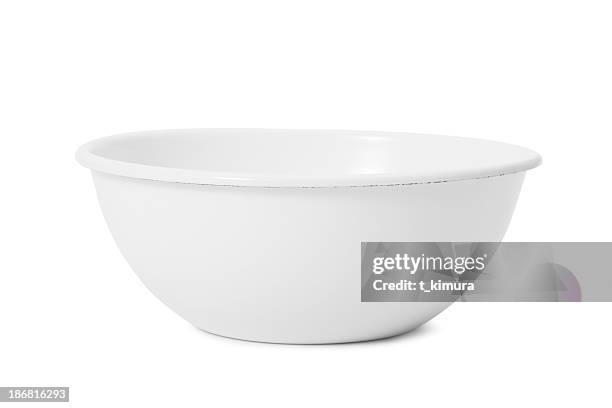 white bowl - mixing bowl stock pictures, royalty-free photos & images