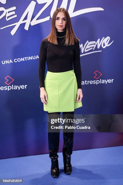 Elena Furiase attends the Madrid premiere of "Vestidas de Azul" at Cine Callao on December 19, 2023 in Madrid, Spain.