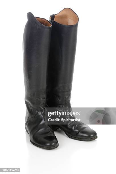 english riding boots - horse isolated stock pictures, royalty-free photos & images