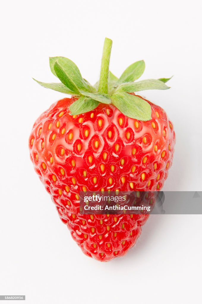 A close-up shot of a strawberry