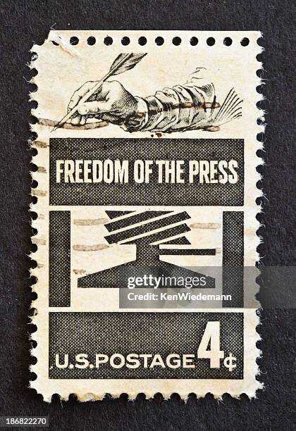 freedom of the press stamp - press freedom stock pictures, royalty-free photos & images