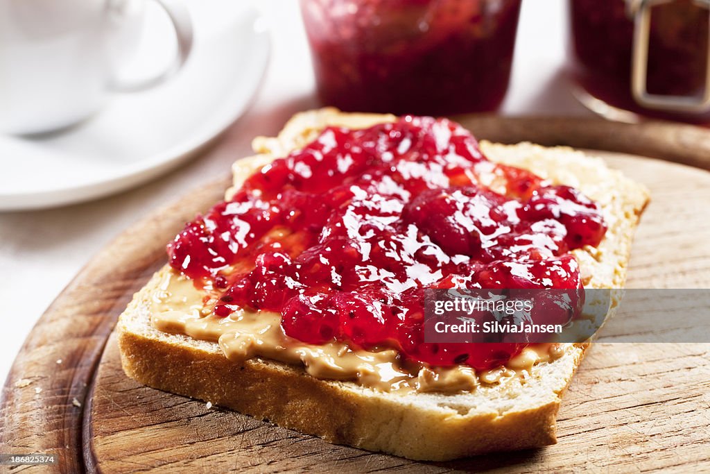 Peanut butter and jelly sandwich