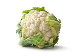 Vegetables: Cauliflower Isolated on White Background