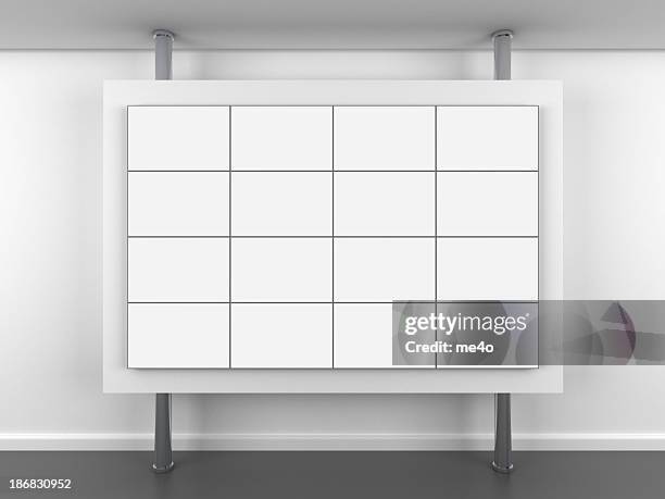 3d blank video wall stand - film collector stock pictures, royalty-free photos & images