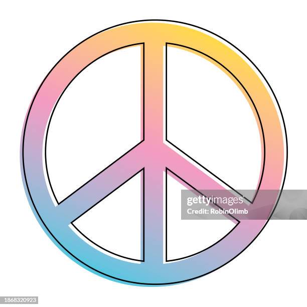 Pastel Colored Peace Sign High-Res Vector Graphic - Getty Images
