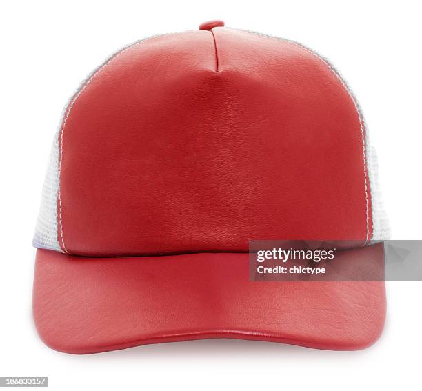 baseball/trucker cap - white hat fashion item stock pictures, royalty-free photos & images