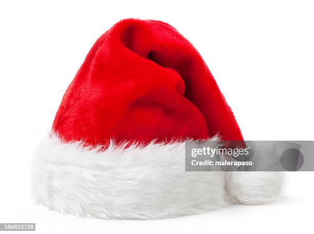 santa hat - red hat stock pictures, royalty-free photos & images