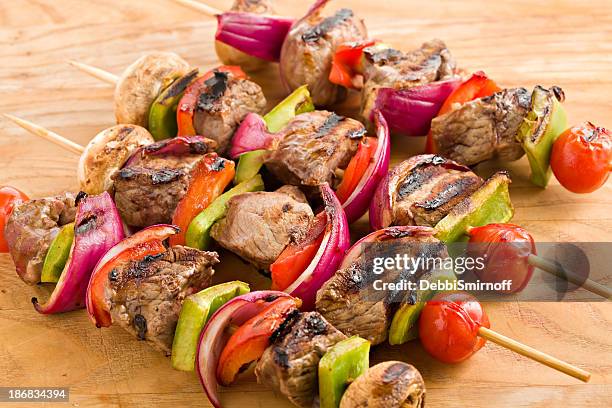 shish kabob - kebab stock pictures, royalty-free photos & images