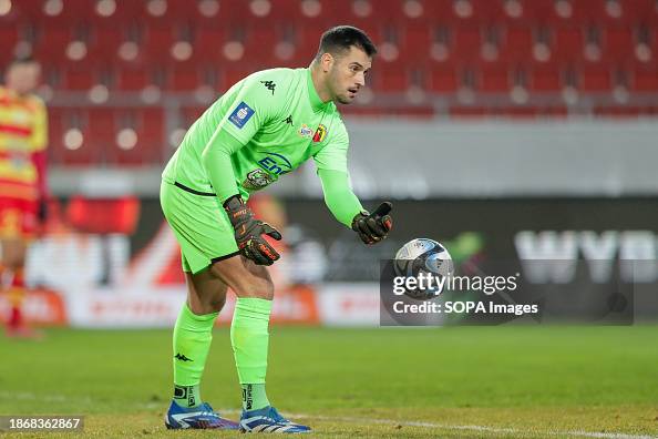 Zlatan Alomerovic of Jagiellonia Bialystok seen in action during the