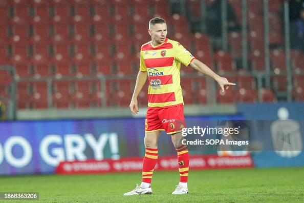 Tomasz Kupisz of Jagiellonia Bialystok seen during the PKO Bank... News