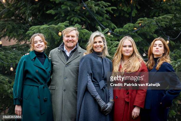 Princess Ariane of The Netherlands, King Willem-Alexander of The Netherlands, Queen Maxima of The Netherlands, Princess Amalia of The Netherlands and...