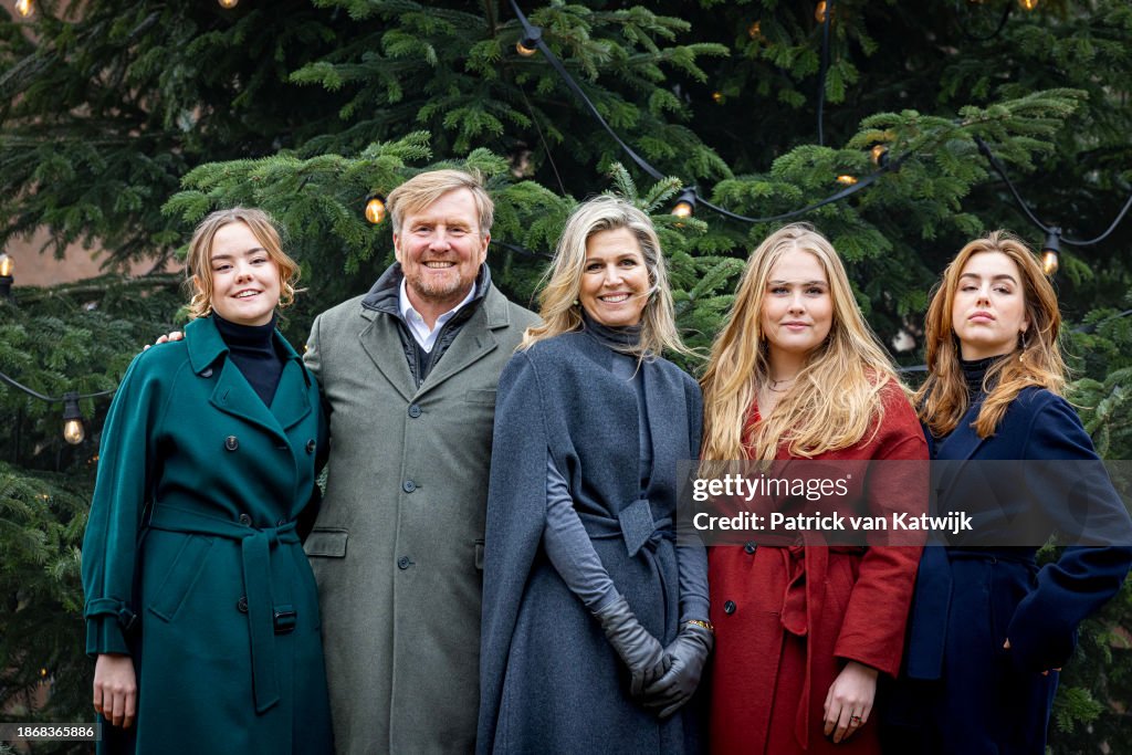 Dutch Royal Family Christmas Photosession At Palace Huis Ten Bosch