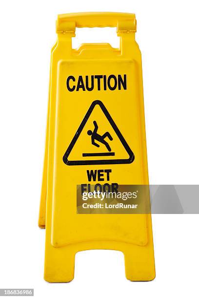 wet floor sign - caution wet floor stock pictures, royalty-free photos & images