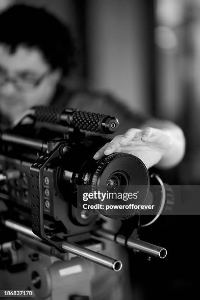 camera operatror - behind the scenes director stock pictures, royalty-free photos & images
