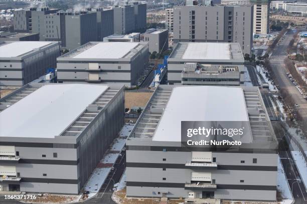 Photo taken on December 23 shows Tencent's largest big data center and cloud computing base in East China, which is situated in the Jiangning...