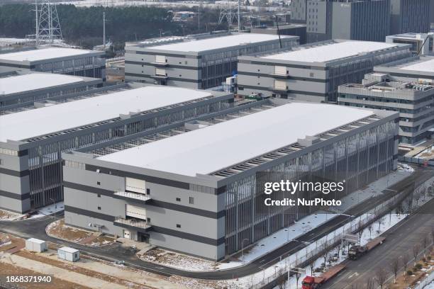 Photo taken on December 23 shows Tencent's largest big data center and cloud computing base in East China, which is situated in the Jiangning...