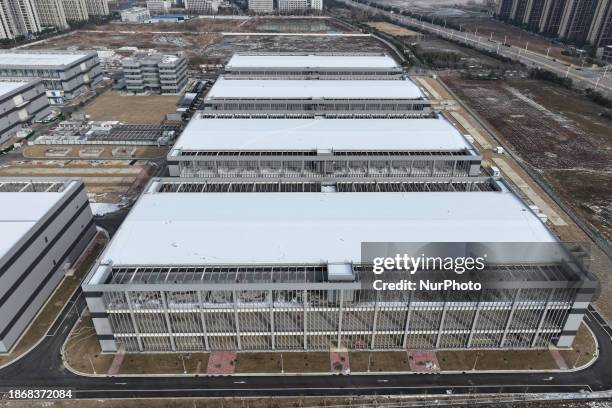Photo taken on December 23 shows Tencent's largest big data center and cloud computing base in East China, which is situated in the Jiangning...