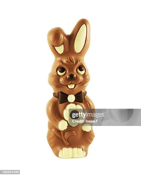 ostern happy bunny - chocolate bunny stock-fotos und bilder