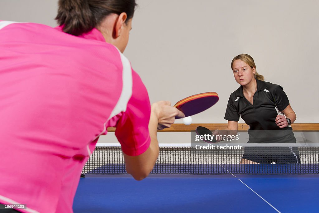 Table tennis match