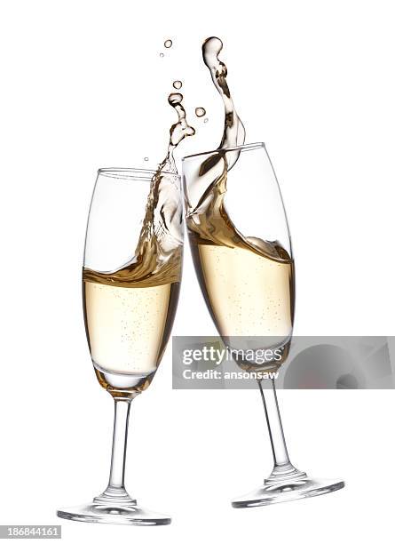 champagner-toast - champagne glass stock-fotos und bilder