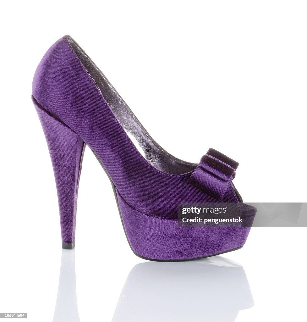 Purple high heel