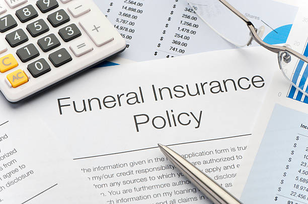 close up of approved funeral insurance policy