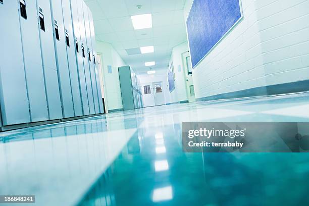 college school corridor - high school building entrance stock pictures, royalty-free photos & images