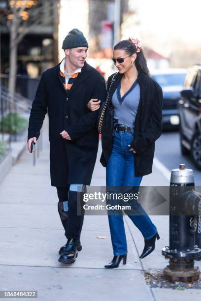 Bella Hadid is seen in Brooklyn on December 19, 2023 in New York City.