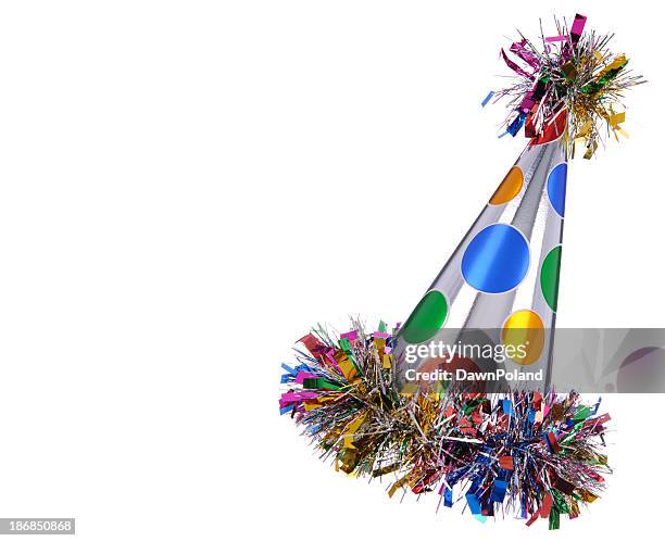 fun party hat - gray hat stockfoto's en -beelden