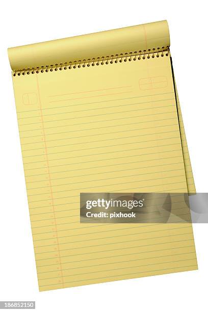 legal pad with path - yellow note pad stock pictures, royalty-free photos & images