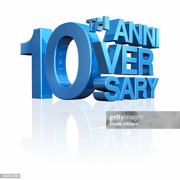 10° anniversario - dieci foto e immagini stock