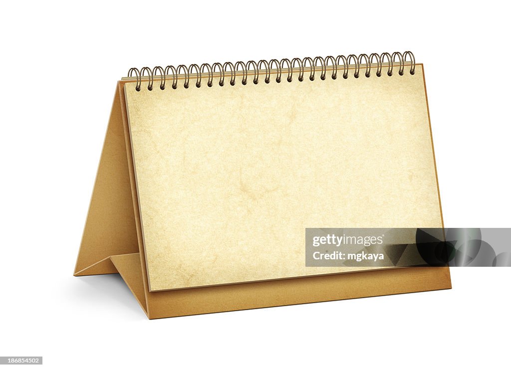 Blank Page Desktop Calendar