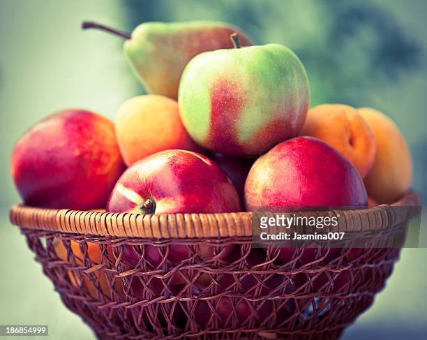 fresh fruit - fruit bowl stock pictures, royalty-free photos & images