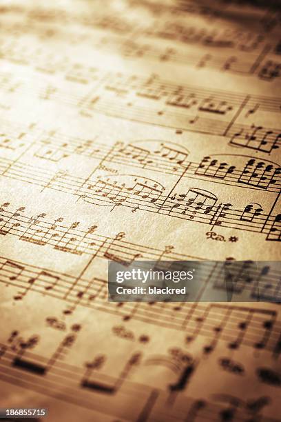 sheet music - mozart stock pictures, royalty-free photos & images