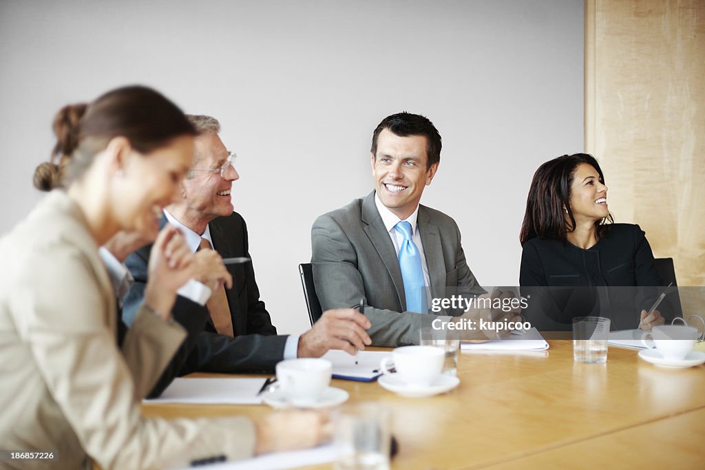 Successful business people in a meeting at office