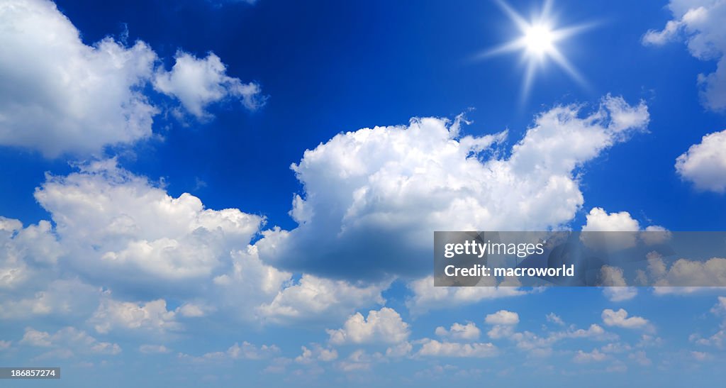 Sun and clouds