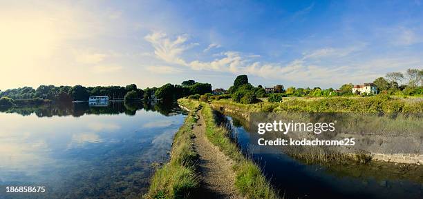 solent way - hampshire engeland stockfoto's en -beelden